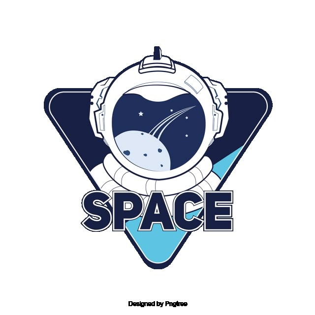 an astronaut logo with the words space on it