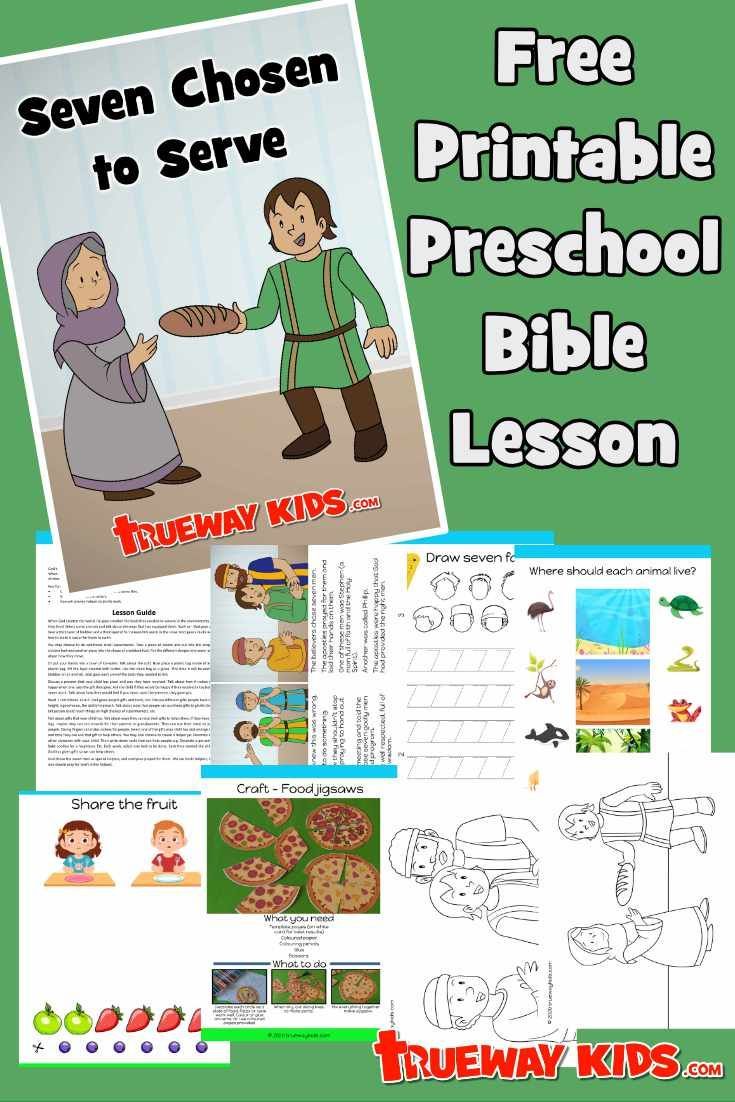 Pin on Acts 6 - Preschool Bible lesson