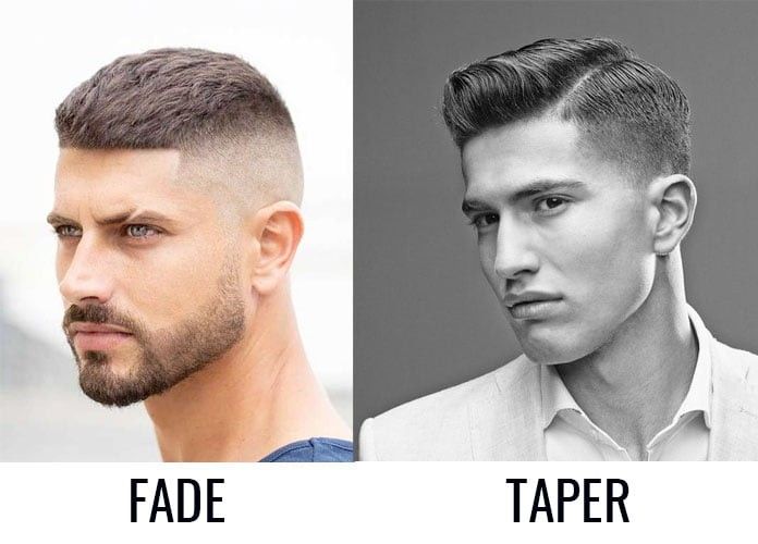 Taper vs Fade vs Taper Fade – What's the Difference? Fade Vs Taper, Kid Haircuts, Gents Hairstyles, Types Of Fade Haircut, Boys Fade Haircut, Haircuts For Balding Men, Fade Haircut Curly Hair, Mid Fade Haircut, Teen's Hairstyles