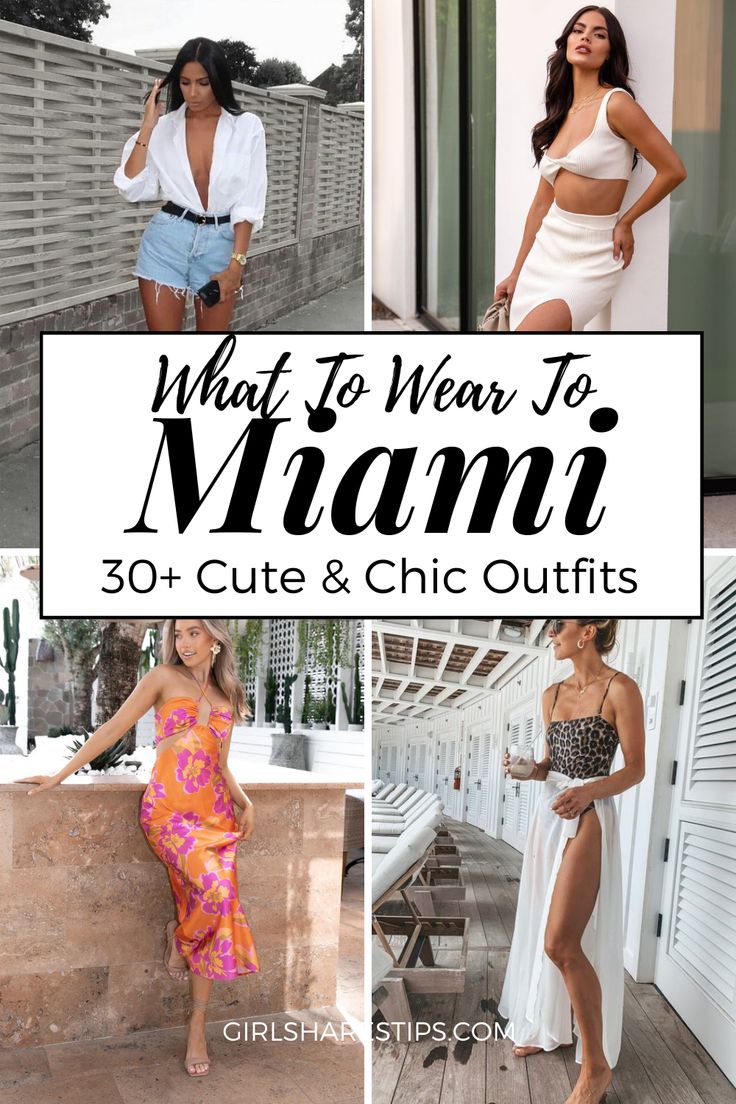 Check this post for tips on what to wear in Miami for different occasions, and the best 30+ Miami chic outfits to copy! | Miami outfits night going out | Miami outfits rolling loud | Miami outfits night | Miami outfits black girl | Miami outfits black girl summer | Miami outfits plus size | Miami outfits Versace mansion | Miami outfits night clubwear | Miami outfits black girl baddie | Miami outfits vacation street styles | beach vacation outfits | beach outfit | summer vacation outfits looks Fall Outfits In Miami, Miami Lunch Outfit, Jazz In The Garden Miami Outfit, Miami Beach Style Outfit Ideas, Miami Outfits Spring Break, Miami Outfits Spring 2024, Florida Chic Outfits, Miami Dress Style, Miami Concert Outfit Ideas