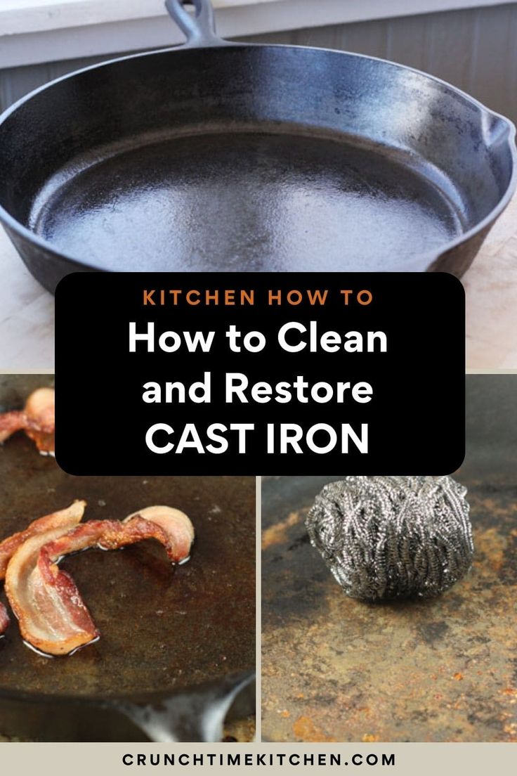 how to clean and restore cast iron