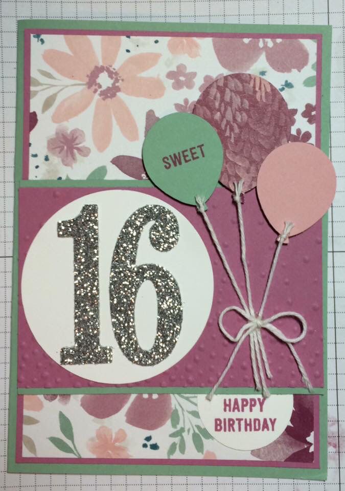 a close up of a birthday card with balloons