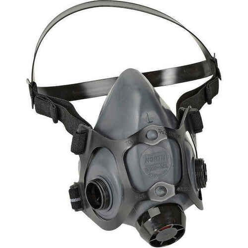 a gas mask on a white background with no facepieces to protect it from the sun