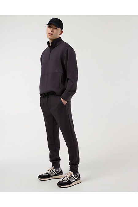 Ridiculously soft with comfort stretch/Moisture-wicking & cool to the touch/Drawstring waistband/Interior cell phone pocket/Match it with the AE 24/7 Hoodie Casual Sweats With Kangaroo Pocket For Gym, Casual Gym Sweats With Kangaroo Pocket, Casual Black Activewear With Kangaroo Pocket, Urban Sweats With Pockets For Sports, Casual Relaxed Fit Half-zip Activewear, Sports Sweats With Side Pockets For Fall, Casual Recycled Polyester Activewear For Streetwear, Casual Half-zip Activewear For Outdoor Activities, Fall Sports Sweats With Side Pockets