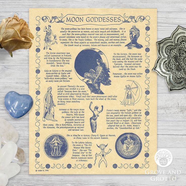 Lunar goddesses are venerated all over the world. This illustrated parchment poster will teach you all about the lore of the Lady of the Moon. These posters from AzureGreen are printed on high-quality parchment paper. They’re suitable for framing or adding to a study folder or Book of Shadows. Each measures 8.5" x 11". Posters ship in a plastic sleeve with chipboard backing. Paper color and weight varies slightly between lots, so please keep that in mind if purchasing different posters. Study Folder, Dinosaur 2nd Birthday, Witches Alphabet, Moon Goddesses, Lady Of The Moon, Smudging Prayer, Wiccan Rede, Goddess Women, Witch Spell Book