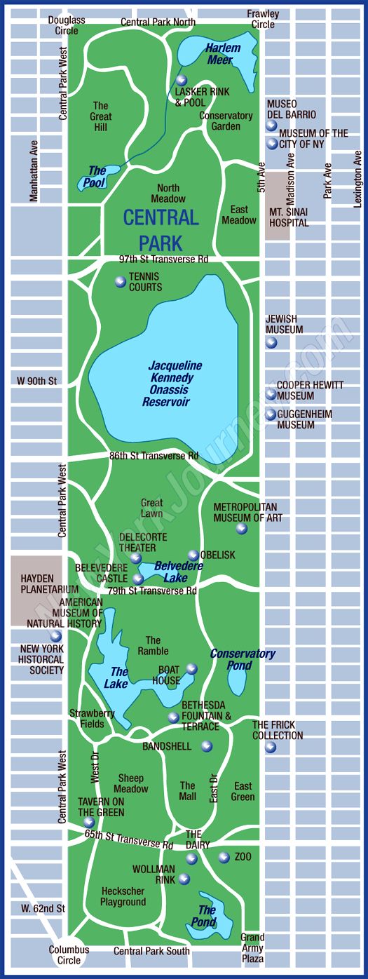 a map of the central park in chicago