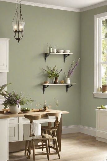 Discover the top kitchen wall paint choice for 2024 - CLARY SAGE (SW ...