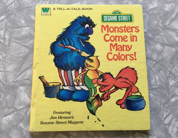 the sesame street monsters come in many colors book