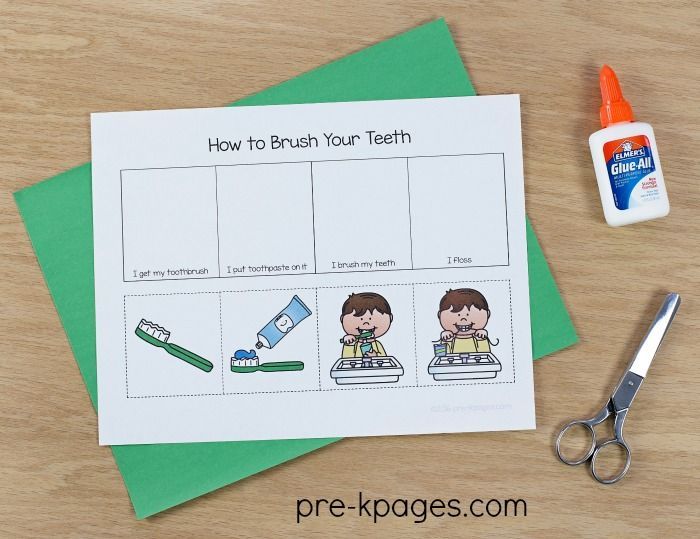 Brushing Teeth Sequence Worksheet