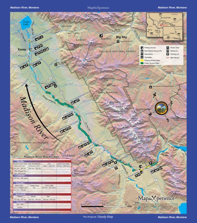 a map of the mountains and rivers