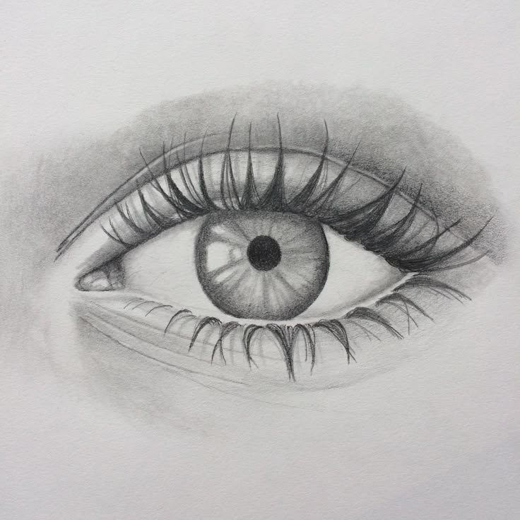 Pencil Drawing of an eye Drawing by art_by_megananne | Easy eye drawing ...