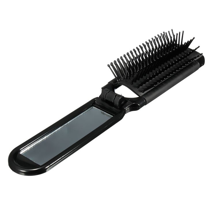 Portable Folding Comb Mirror Travel Hairbrush Light Weight Pocket Hairbrush Travel Hairbrush, Hair Salon Equipment, Hair Salon Tools, Hair Tool Organizer, Beauty Diet, Travel Hairstyles, Cheap Hair Products, What In My Bag, Salon Design