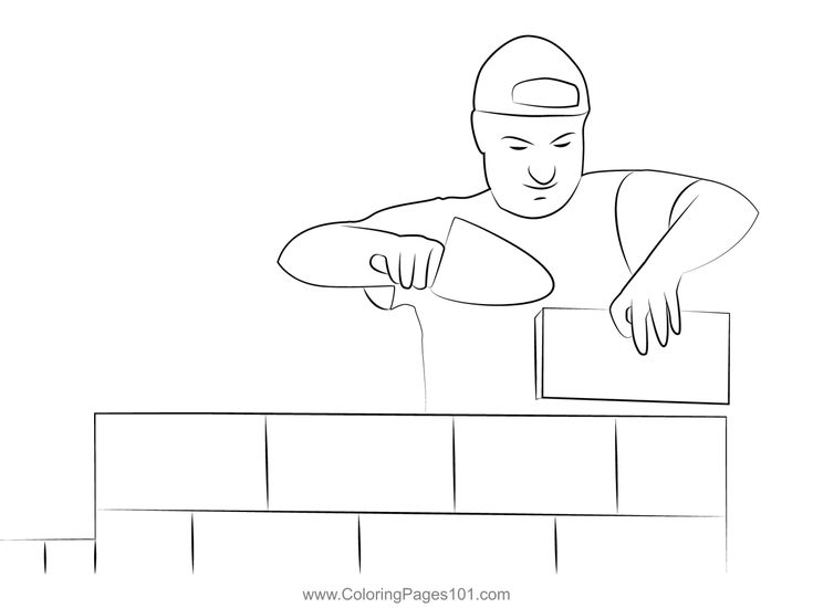 Pin on Construction Workers Coloring Pages