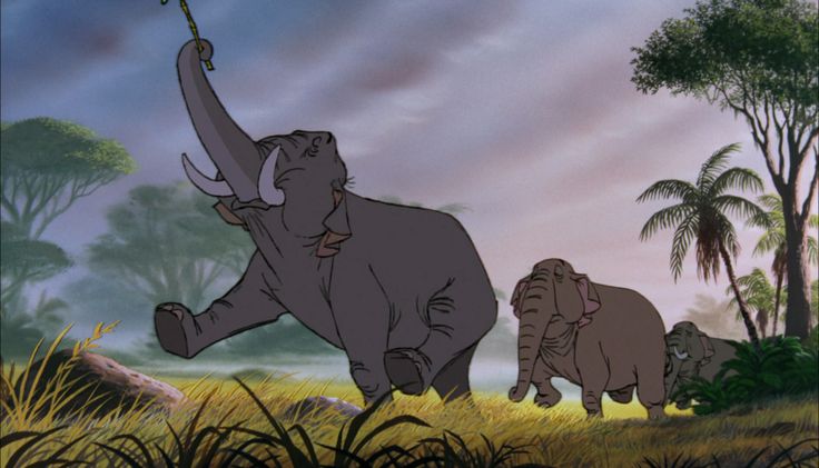 an animated image of some animals in the wild