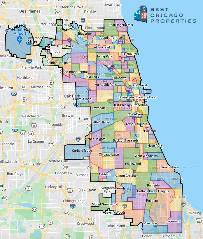 Chicago Neighborhood Map With Streets - 98 Best Chicago Memories Images ...