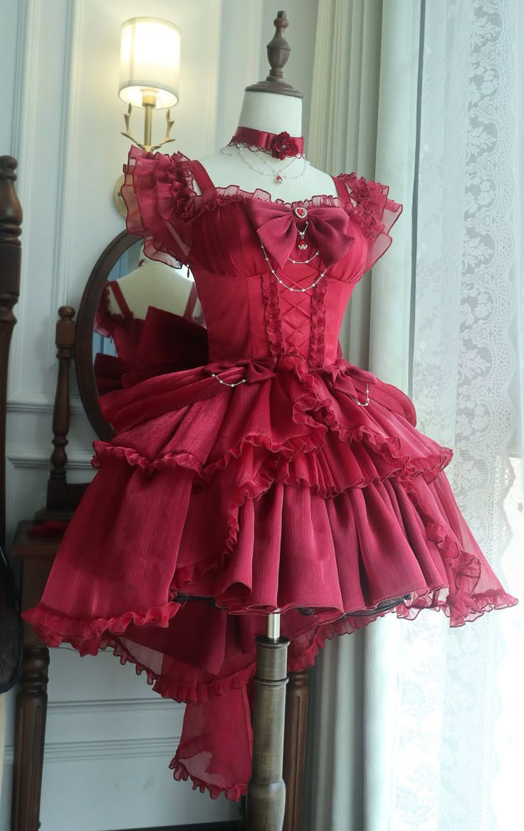 New Release: 【-Earl of Rose-】 #GothicLolita Jumper Dress Set

◆ Shopping Link >>> https://lolitawardrobe.com/earl-of-rose-gothic-lolita-jumper-dress-set_p8394.html Red Hoco Dress, Dress With Big Bow, Punk Style Outfits, Cottagecore Dresses, Sneaker Ball, Shopping Link, Kawaii Dress, Big Bow, Overall Design