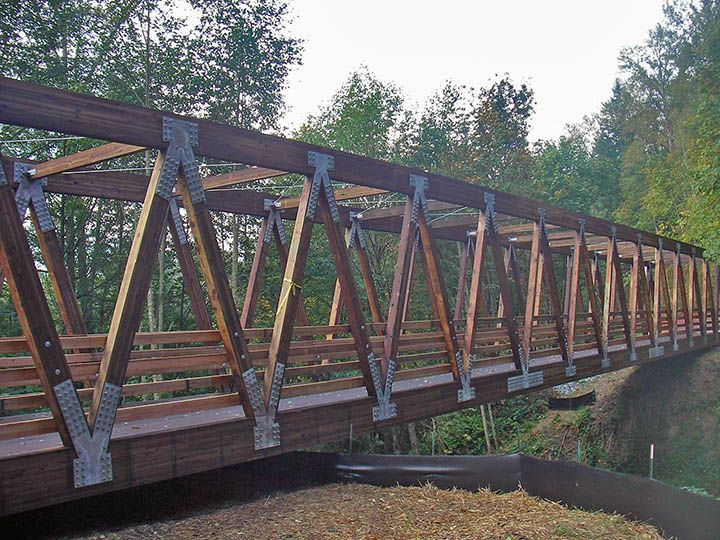 wooden pedestrian bridge design | Truss bridge, Bridge, Bridge structure