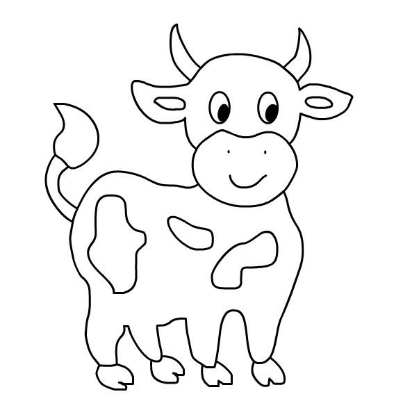 Pin by maria carvallo on colorir | Cow coloring pages, Farm animal ...