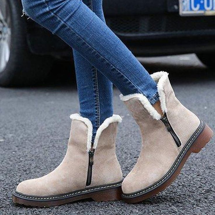 Leisure Low Tube Flat Snow Boots  women flat,womens shoes flats sandals,flats shoes,flats outfits,womens   flats,cute flats,formal flats,elegant flats,flats fall,outfit with flats #flatsshoes #flats #flatsoutfit #cuteflats #formalflats #flatsoutfitworkoutfit #casualflats Flat Boots For Women Winter, Womens Flat Boots, Winter Boots Women Fashion, Flat Boots For Women, Winter Make Up, 2022 Shoes, Ankle Snow Boots, Doc Martens Boots, Winter Pins