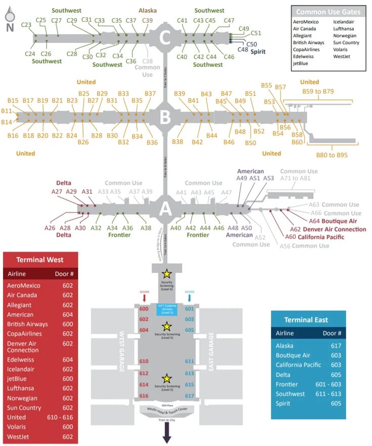 Denver International Airport [DEN] - Ultimate Terminal Guide | Denver ...