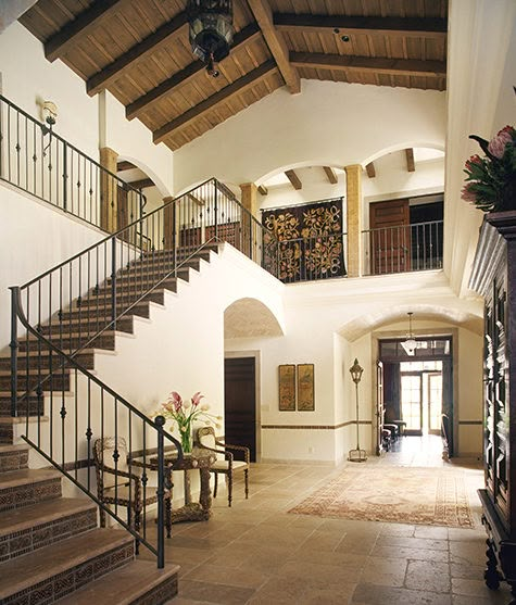 a staircase leading up to the second floor