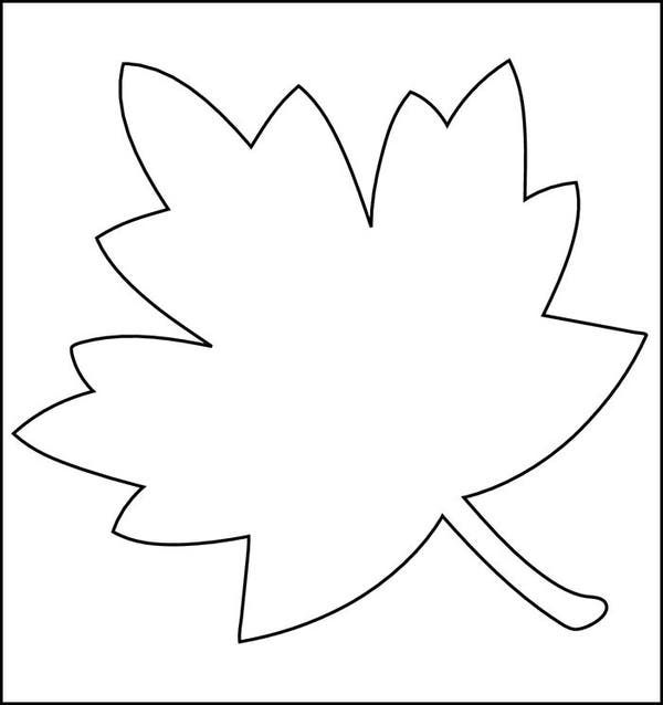 Free Printable Leaves Template