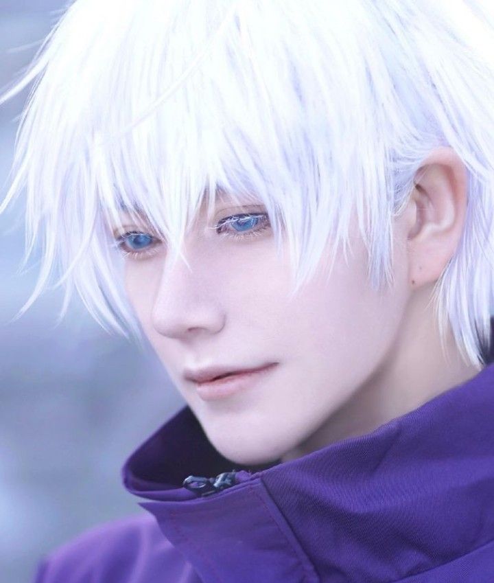 Gojo Satoru | Cortes de cabello corto, Cosplay genial, Caras