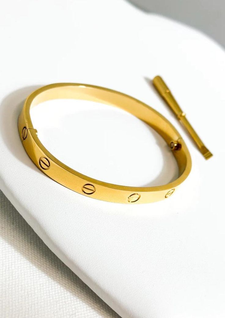 Inspired Cuff Bracelet Gold / Small Modern Minimalist Design, Love Bracelet, Gold Bracelet Cuff, Belly Chain, Casual Watches, Girl Gang, Silver Cuff Bracelet, Love Bracelets, Silver Roses