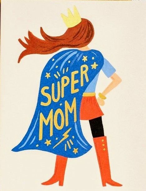 Happy Mother's Day to one Super Mom | Mothers day drawings, Mom drawing ...