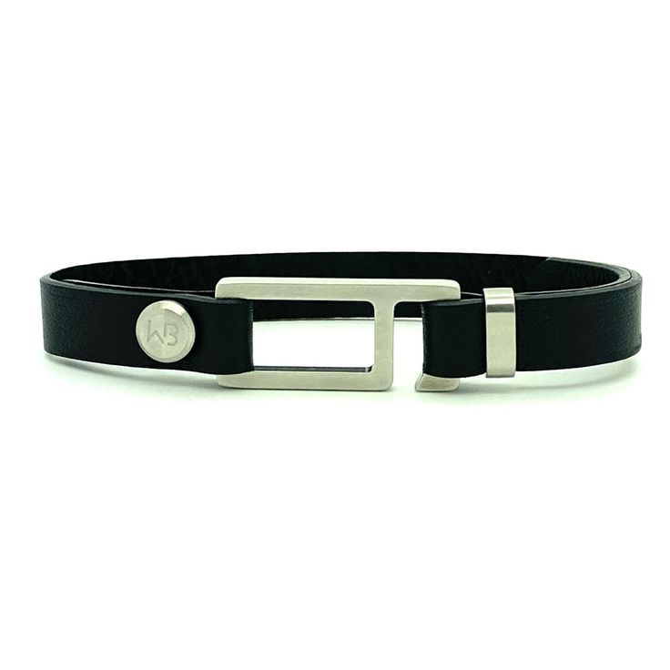 Our striking black Italian leather bracelet is paired perfectly with our artisan designed Modern Leather Bracelet With Black Band, Modern Business Jewelry With Leather Strap, Adjustable Modern Leather Bracelet, Matte Black Modern Jewelry For Formal Occasions, Modern Matte Black Jewelry For Formal Occasions, Modern Silver Leather Bracelet For Everyday, Modern Adjustable Leather Strap Bracelets, Modern Adjustable Jewelry With Black Band, Modern Adjustable Double Band Bracelets