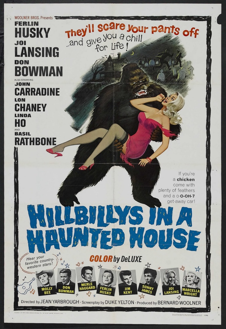 a movie poster for the film's title, hibblys in a haunted house