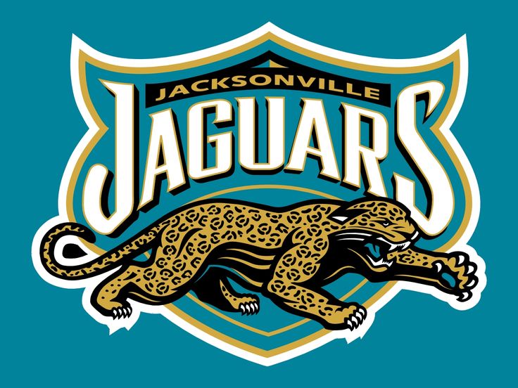 the jacksonville jaguars logo on a blue background