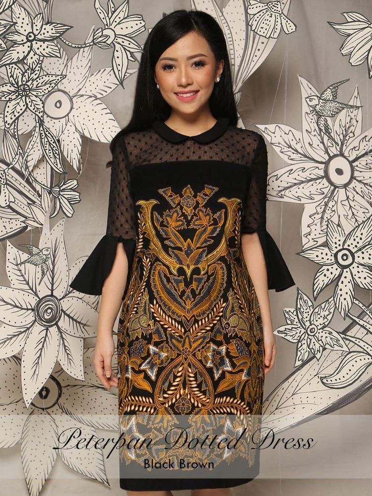 Dress Batik Modern, Model Dress Batik, Brokat Modern, Mode Batik, Dress Brokat Modern, Model Dress Kebaya, Gaun Dress, Model Batik, Batik Dress Modern