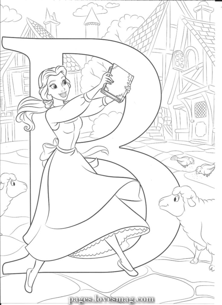 B For Belle Pages Lovesmag Com Belle Coloring Pages Disney Coloring Sheets Disney Princess Coloring Pages