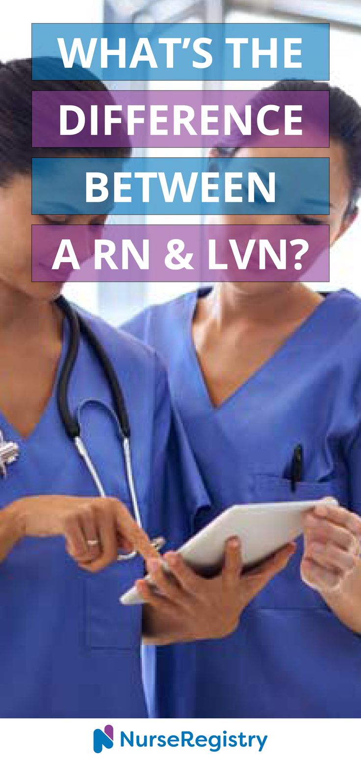 two women in scrubs are looking at an electronic device with the words what's the difference between arn and lvn?