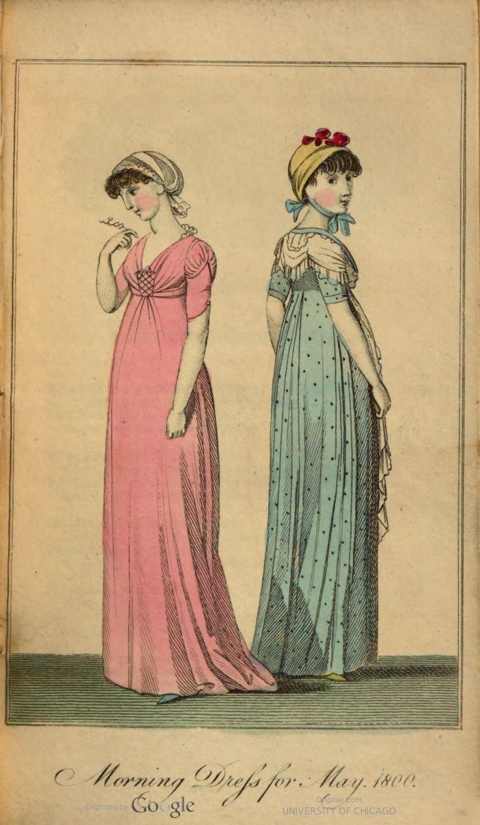 1800 fashion plate 1819 Fashion, Jane Bennet, 1800 Fashion, Dress Necklines, Empire Clothing, Empire Outfit, Regency Costume, Regency Fashion Plates, Regency Dresses