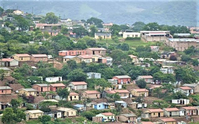 a small town with lots of houses on top of it