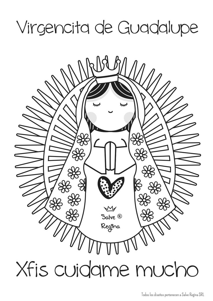 an image of the virgin de guadalupe in spanish