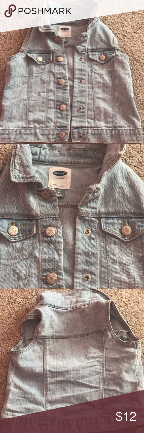 Old Navy 5T denim vest Light denim vest. 5T Old Navy Jackets & Coats Vests Navy Jackets, Light Denim, Denim Vest, Old Navy, Jackets & Coats, Navy Blue, Navy, Women's Fashion, Shop My Closet