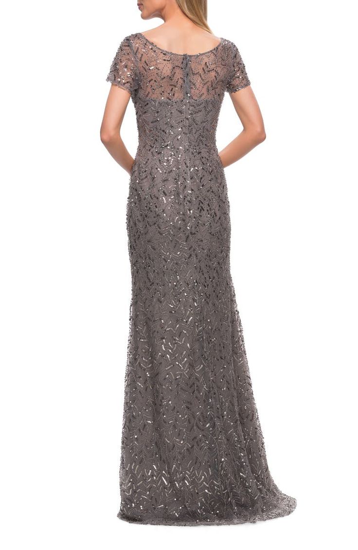 Silk Charmeuse Dress, Charmeuse Dress, Sequin Short, Sheath Gown, Gown Style, Taupe Grey, Long Sleeve Evening Dresses, Mob Dresses, Long Evening Gowns