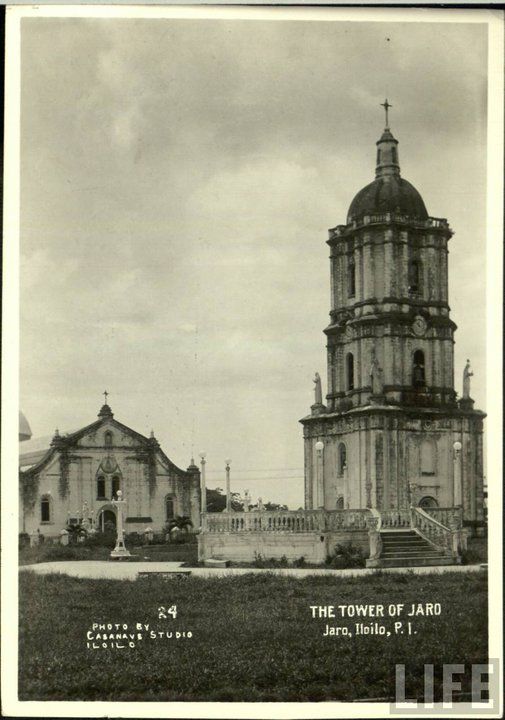 an old black and white photo of the tower of jard