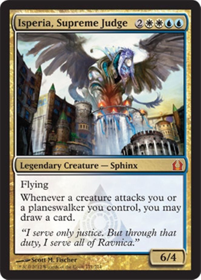 a card with an image of a winged creature in the middle of it's frame