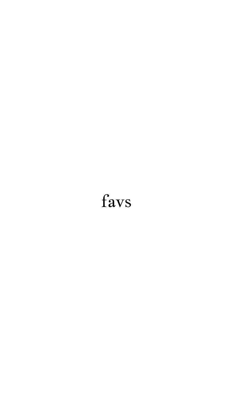 the word favs is written in black on a white background