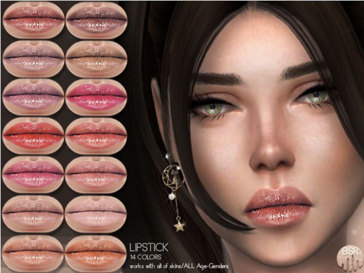 Rouge à lèvres BM14 in 2020 | Sims 4 cc makeup, Lipstick, Sims 4