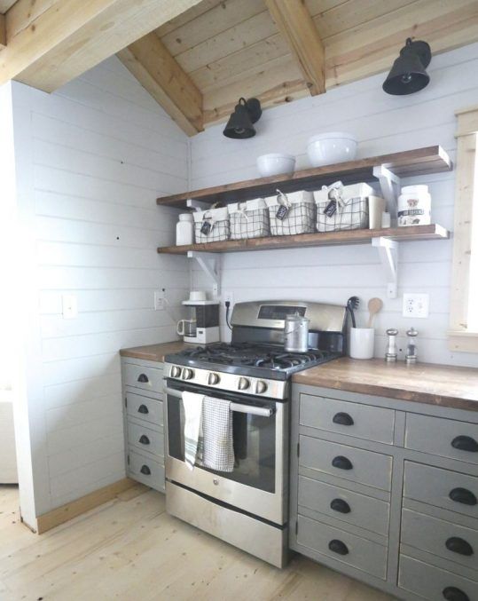 the kitchen is clean and ready to be used as a place for cooking or baking