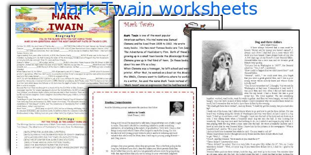 Mark Twain Media Worksheets