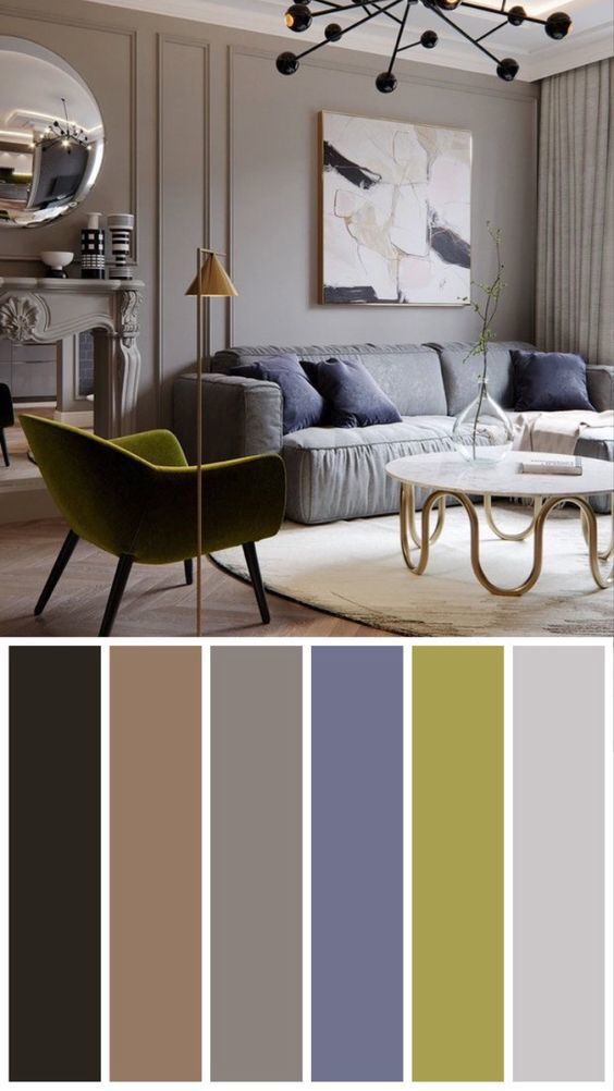 Pin on Дом | Color palette interior design, Decor home living room ...