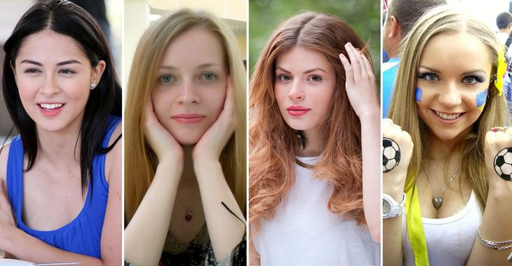 four different pictures of women with their faces painted