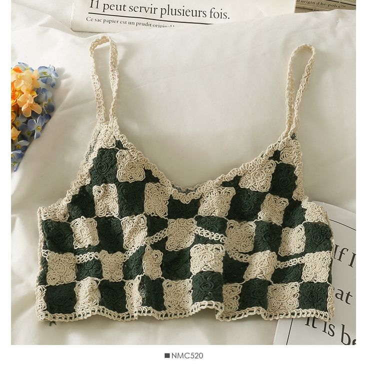 Brand Name: OUMEAFabric Type: KnittedMaterial: AcrylicStyle: SweetClothing Length: ShortOrigin: CN(Origin)CN: GuangdongDecoration: Hollow OutModel Number: TOP0200Gender: WOMENPattern Type: SolidAge: 16-28 Years OldTops Type: CamisItem Type: TopsPlace Of Origin: China (Mainland) Crop Tanks, Plaid Clothing, Beach Crochet, Plaid Outfits, Crochet Tank Top, Summer Crop Tops, Crochet Tank, Navy Fashion, Cami Crop Top