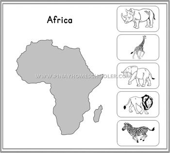 Montessori Animal Continents Activity Sheets | Continents activities ...